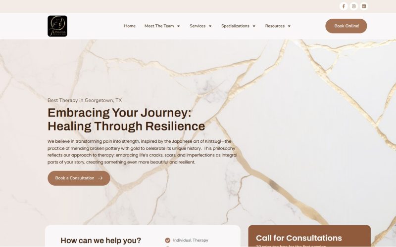 Trauma and The Art of Healing PLLC Website